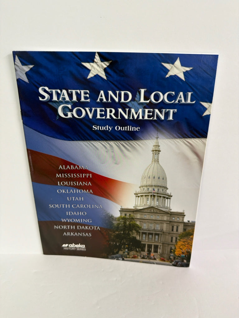 State and Local Government Abeka Study Outline Pre-Owned History Textbooks