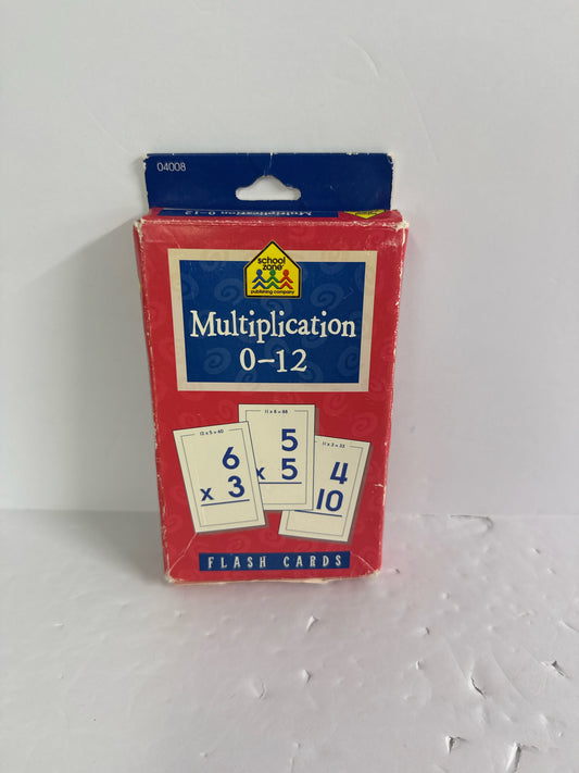 Multiplication School Zone Flashcards Pre-Owned Elementary Manipulatives