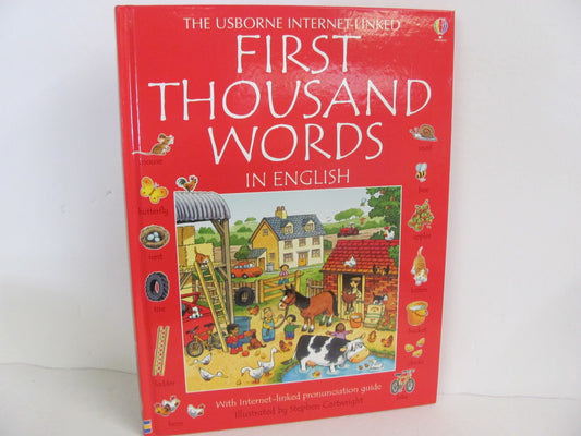 First Thousand Words in English Usborne Pre-Owned Preschool Early Learning Books