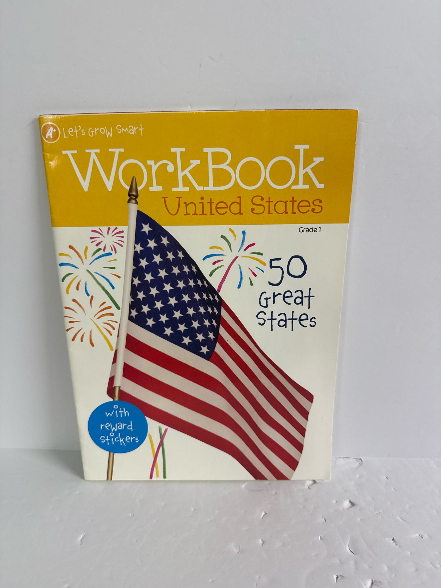 United States Let's Grow Smart Workbook  Pre-Owned 1st Grade State History Books