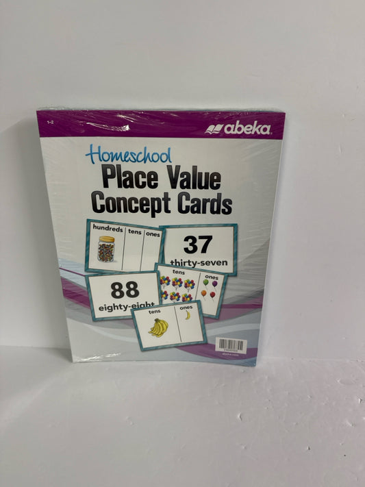 Place Value Concept Cards Abeka Concept Cards  Pre-owned Mathematics Textbooks