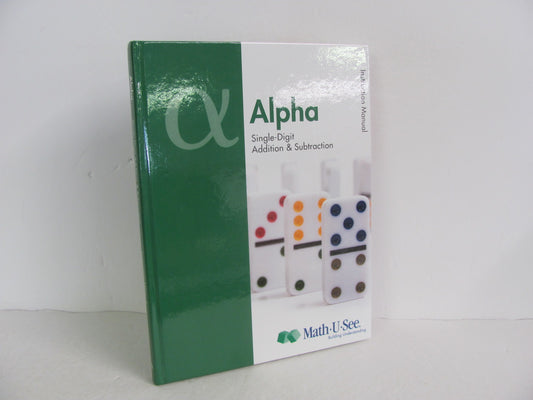 Alpha Math U See Instruction Manual  Pre-Owned Demme Mathematics Textbooks