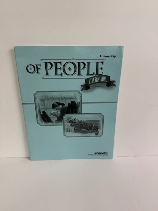 Of People Literature Abeka Answer Key  Pre-Owned 7th Grade Language Textbooks
