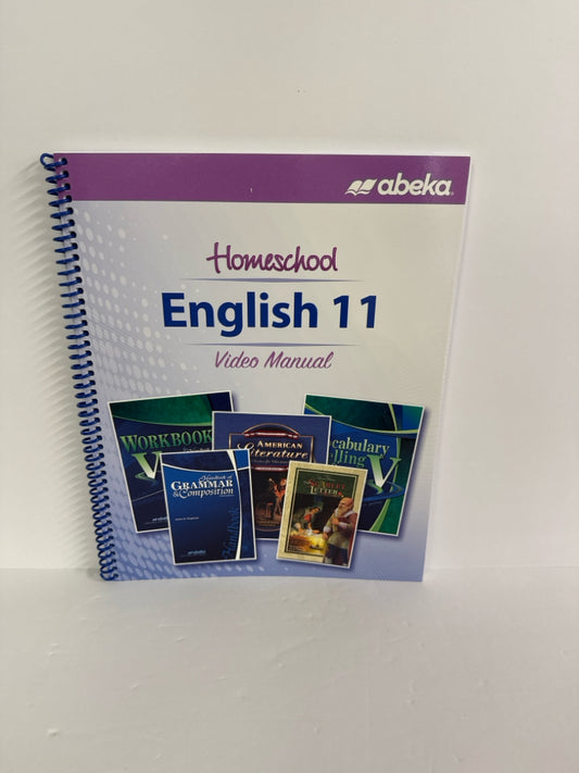 English 11 Abeka Video Manual- Pre-Owned 11th Grade Educator Resources