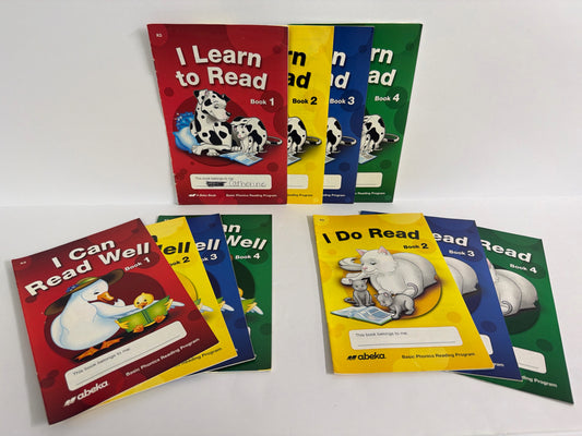 Basic Phonic Readers Abeka Set  Pre-Owned Kindergarten Reading Textbooks