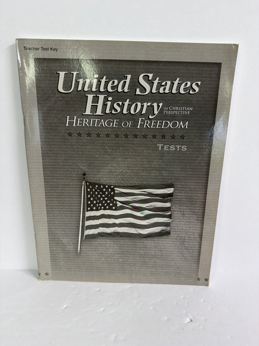 United States History Abeka Test Key Pre-Owned Math, History & Science
