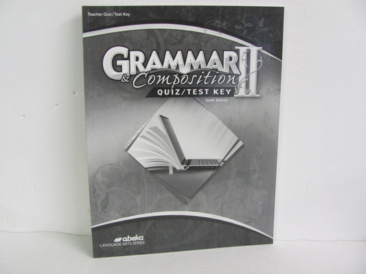 Grammar II Abeka Quiz/Test Key  Pre-Owned 8th Grade Language Textbooks