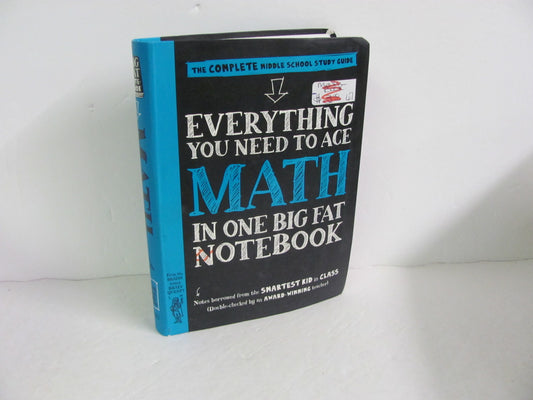 Everything You Need to Ace Math Workman Pre-Owned Middle School Math Help Books