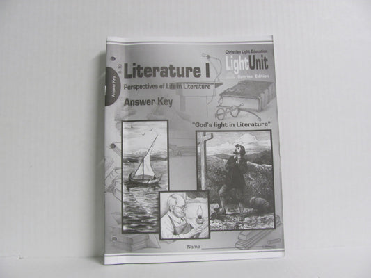 CLE Literature I Teacher Key  Pre-Owned High School Language Textbooks