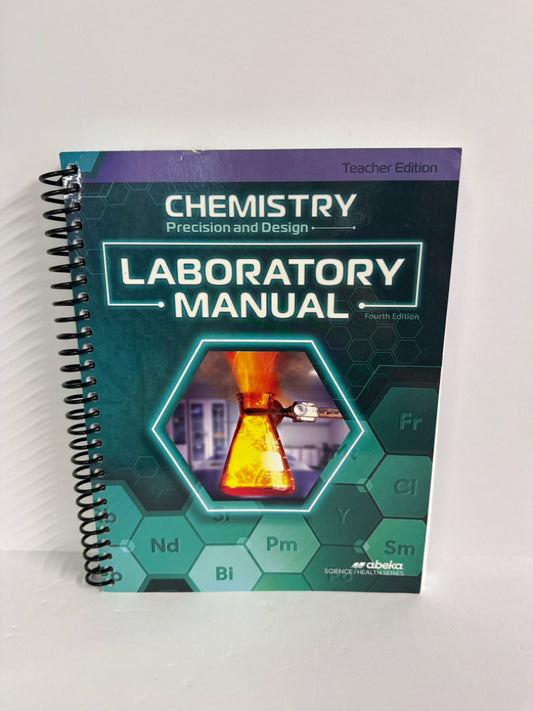 Chemistry Abeka Lab Manual Teacher Edition Preowned 11th Grade Science Textbooks