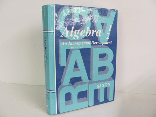 Algebra 1/2 Saxon Student Book Pre-Owned 8th Grade Mathematics Textbooks