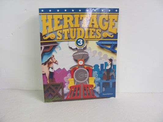 Heritage Studies 3 BJU Press Student Book Pre-Owned 3rd Grade History Textbooks