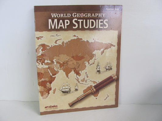 World Geography Map Studies Abeka Teacher Key  Pre-Owned History Textbooks