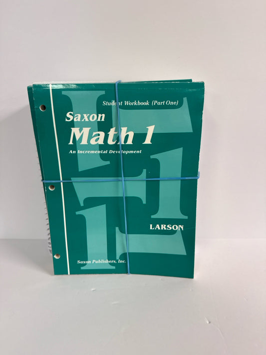 Math 1 Saxon Set  Pre-Owned Larson 1st Grade Mathematics Textbooks
