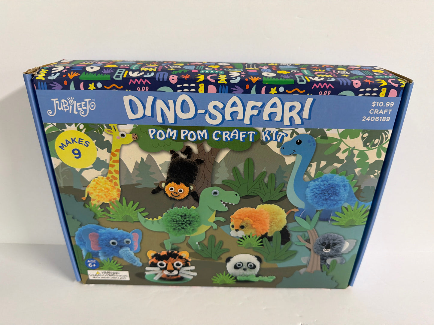 Dino-Safari Pom Pom Craft Kit JubileeJo Pre-Owned Miscellaneous