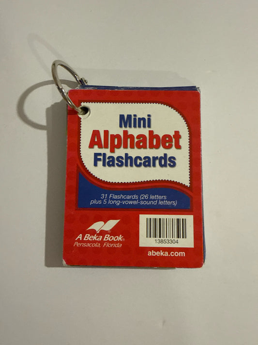 Mini Alphabet Flashcards Abeka Flashcards Pre-Owned Phonics