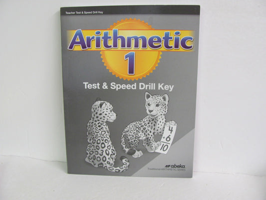Arithmetic 1 Abeka Test Key Pre-Owned 1st Grade Mathematics Textbooks