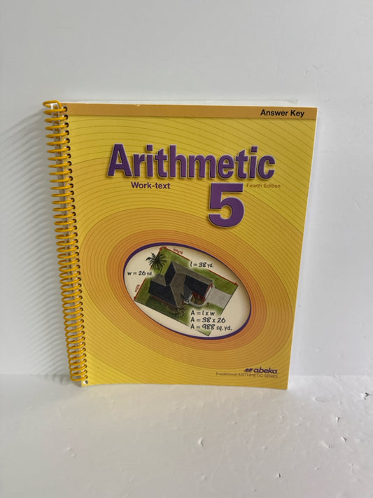 Arithmetic 5 Abeka Answer Key  Pre-Owned 5th Grade Mathematics Textbooks