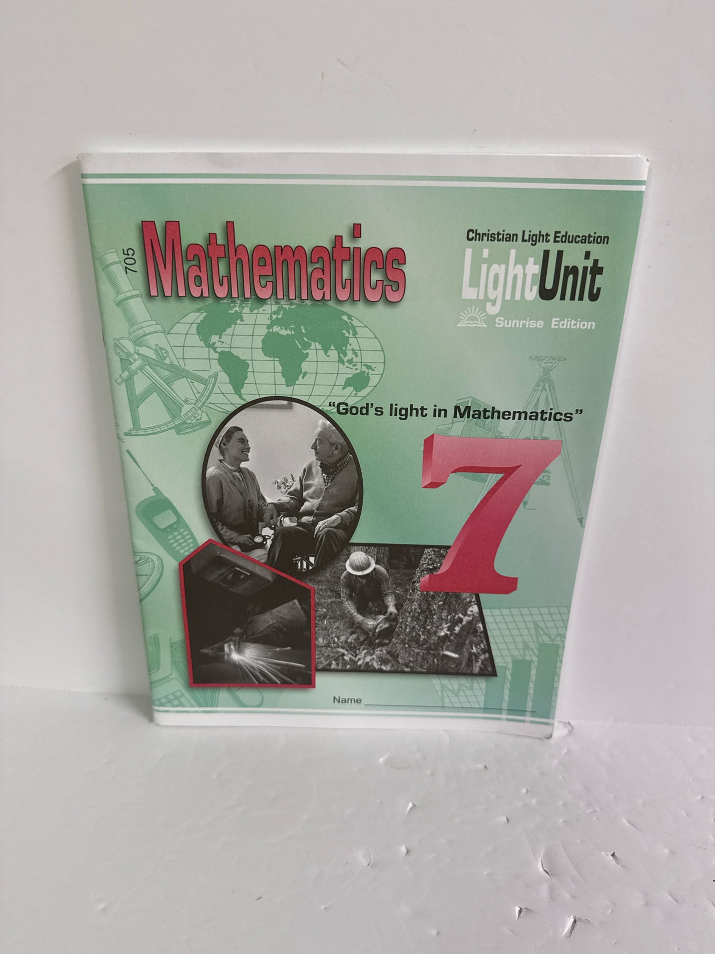 Math 7 Christian Light LightUnit Pre-Owned 7th Grade Mathematics Textbooks