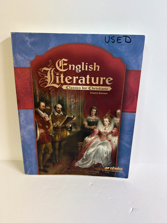 English Literature Abeka Student Text  Pre-Owned 12th Grade Literature