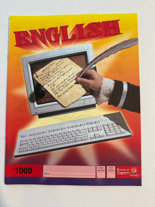 English Pace 1009 ACE Pace  Pre-Owned Elementary Language Textbooks