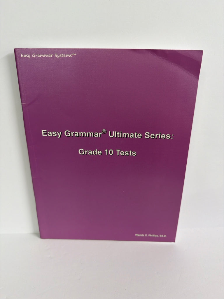 Easy Grammar Ultimate Easy Grammar Tests  Pre-Owned Language Textbooks