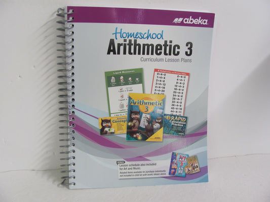 Arithmetic 3 Abeka Lesson Plans  Pre-Owned 3rd Grade Mathematics Textbooks