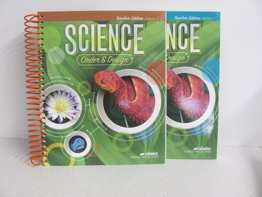 Order & Design Abeka Teacher Edition  Pre-Owned 7th Grade Science Textbooks
