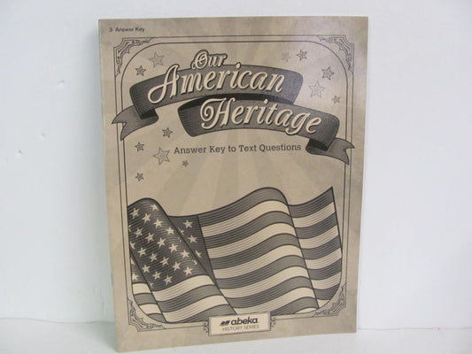 Our American Heritage Abeka Answer Key  Pre-Owned 3rd Grade History Textbooks