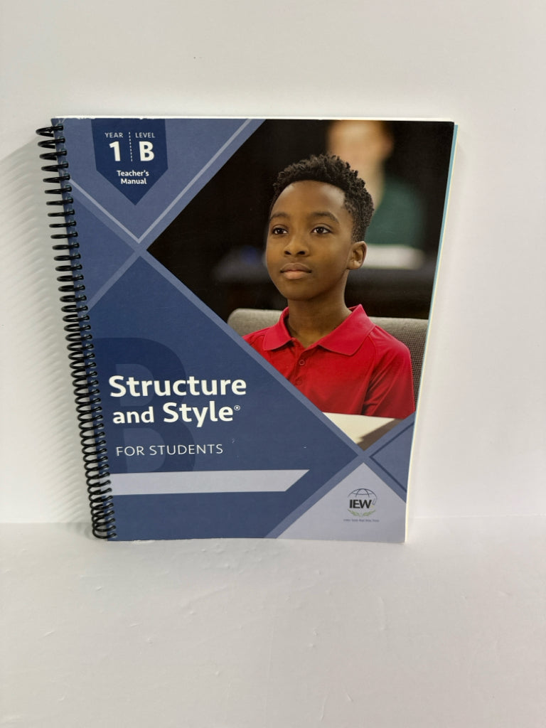 Structure & Style Year 1, Level B IEW Teacher Manual  Pre-Owned Writing Books