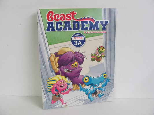 Math Guide 3A Beast Academy Pre-Owned 3rd Grade Mathematics Textbooks