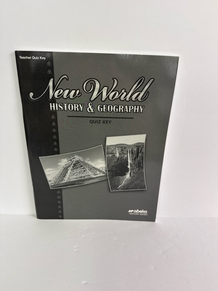 New World History & Geography Abeka Quiz Key Pre-Owned History Textbooks