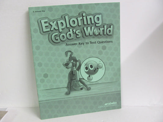 Exploring God's World Abeka Answer Key  Pre-Owned 3rd Grade Science Textbooks