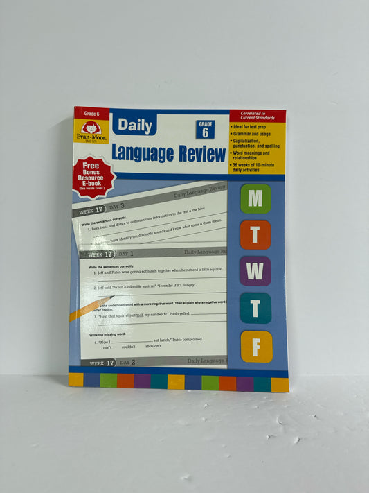 Daily Language Rev Evan-Moor Student Workbook Pre-Owned Language Textbooks