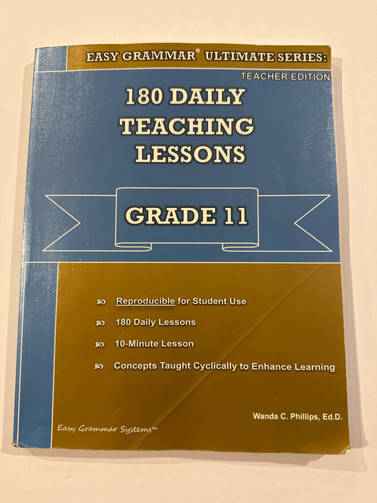 Easy Grammar Ultimate Easy Grammar Teacher Edition  Pre-Owned Grammar Books
