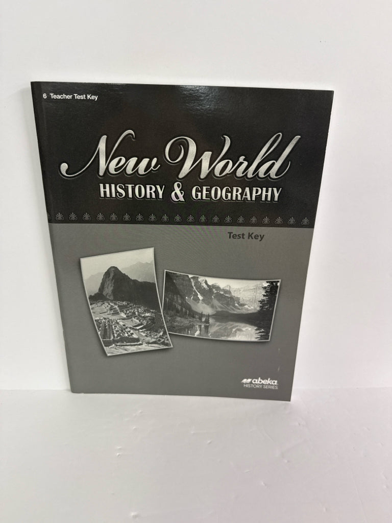 New World History & Geography Abeka Test Key Pre-Owned History Textbooks