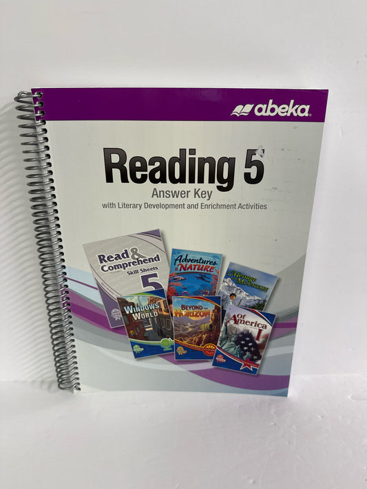 Reading 5 Abeka Answer Key  Pre-Owned 5th Grade Reading Textbooks