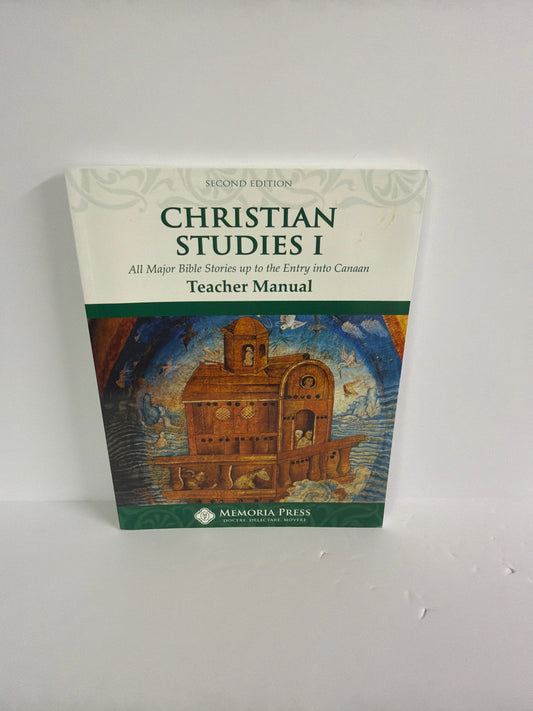 Christian Studies I Memoria Press Teacher Manual  Pre-Owned Bible Textbooks