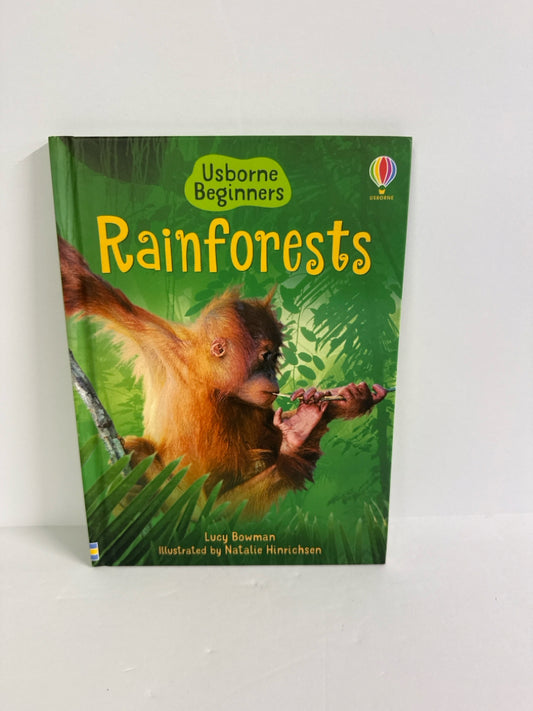 RainForests Lucy Bowman Usborne Hardback Books