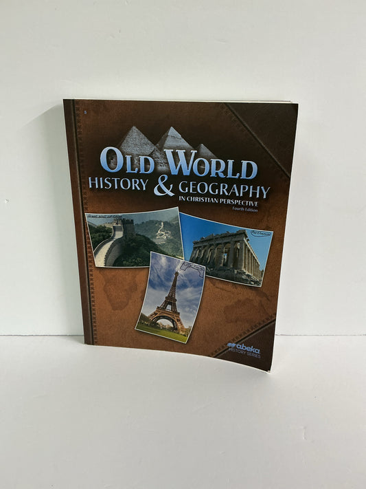 Old World History & Geography Abeka Student Text  Pre-Owned History Textbooks