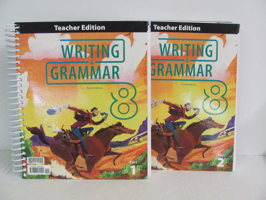 Writing & Grammar 8 BJU Press Teacher Edition  Pre-Owned Language Textbooks