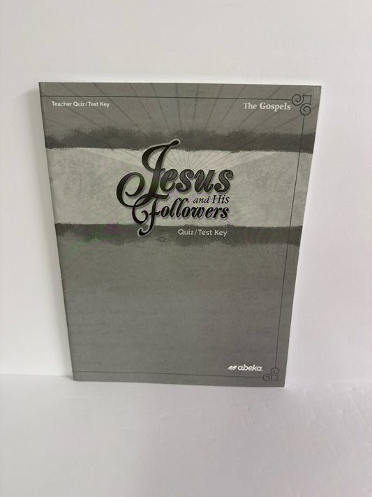Jesus and His Followers Abeka Quiz/Test Key  Pre-Owned Bible Textbooks