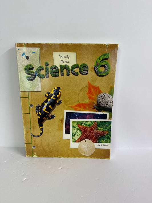 Science 6 BJU Press Activity Book  Pre-Owned 6th Grade Science Textbooks