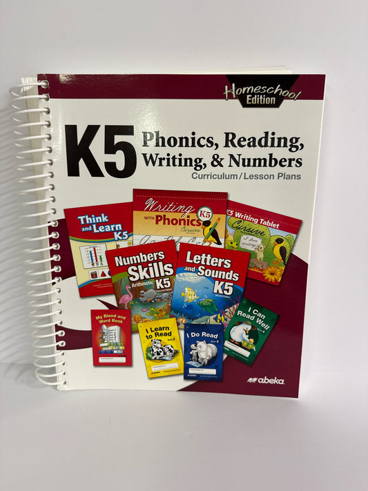 Phonics & Reading Abeka Homeschool Edition  Used Kindergarten Language Textbooks