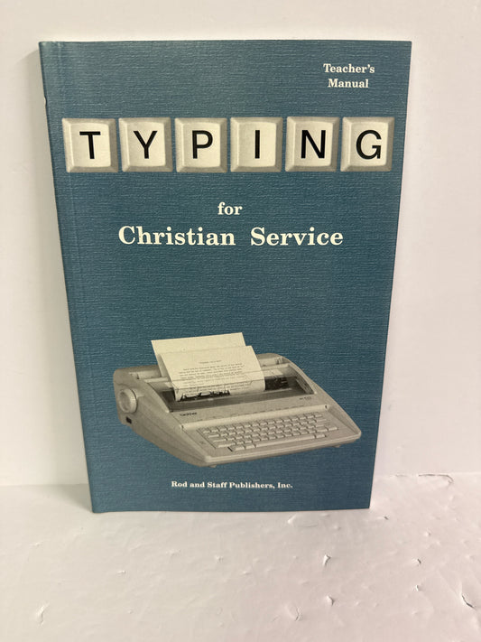 Typing for Christian Service Rod and Staff Electives Books