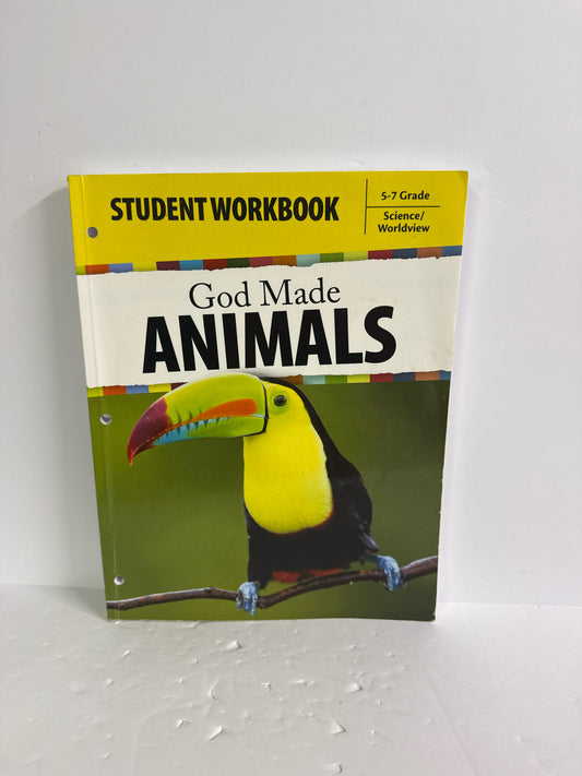 God Made Animals Generations Student Workbook Pre-Owned Science Textbooks