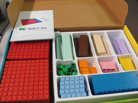 Integer Block Kit Math U See Set  Pre-Owned Demme Mathematics Textbooks