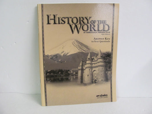 History of the World Abeka Answer Key  Pre-Owned 7th Grade History Textbooks
