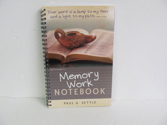 Memory Work Notebook Great Commission Workbook  Pre-Owned Settle Bible Books
