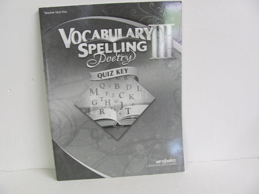 Vocabulary Spelling Poetry III Abeka 9th Grade Spelling/Vocabulary Books